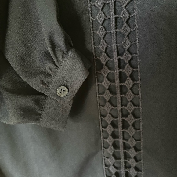 White House Black Market size 14 Blue Blouse - Picture 4 of 5